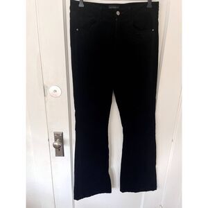 Womens House of Harlowe 1960 Revolve Corduroy Flare Leg Black Pants Size 8